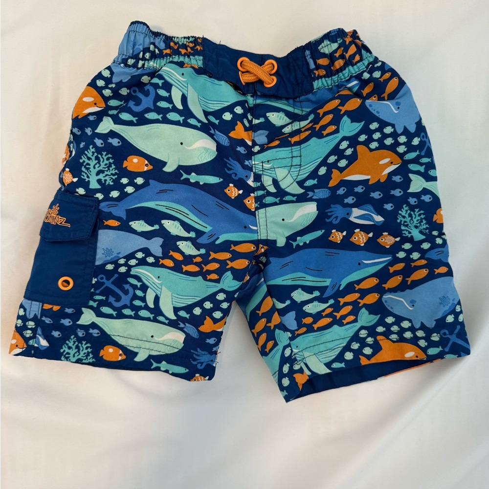 UV skinz Kids Swim Shorts (2t) ocean friends